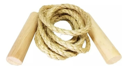 Corda De Pular Sisal Natural 5mm X 1,8m (kit Com 20 Un)