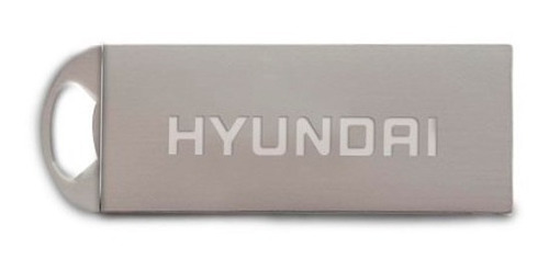 Memoria Usb 2.0 Hyundai Mhyu2bk16g 16gb Metalica Llavero