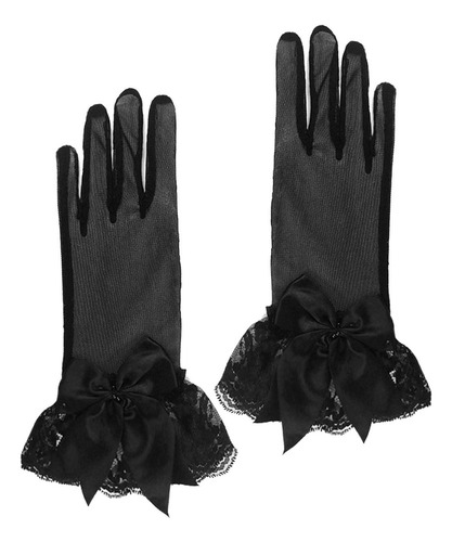 Guantes De Encaje Para Mujer, Guantes De Vestir Con