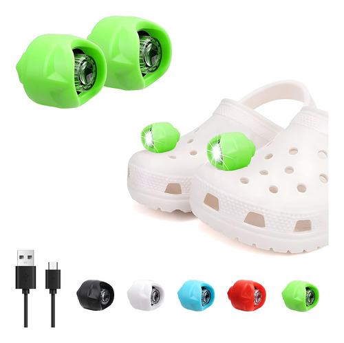 Linternas Recargables Croc, 2 Pc Croc Faros Zapatos, Li...