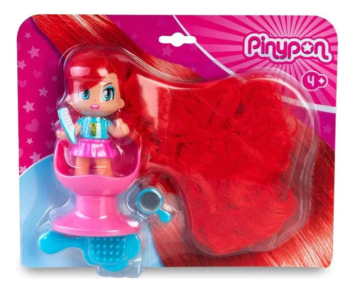 Imagen 2 de 5 de Pinypon Super Pelo Largo Real Long Hair Playking