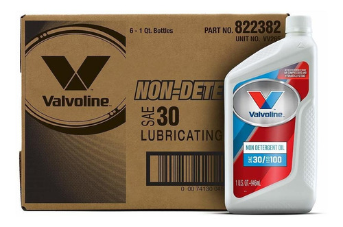 Valvoline 822382-cs Aceite De Motor Convencional Sae 30 De P