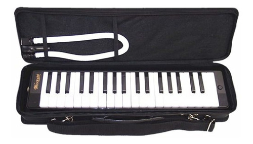 Woodnote Beautiful Black 37 Key Melodica With Carrying Case