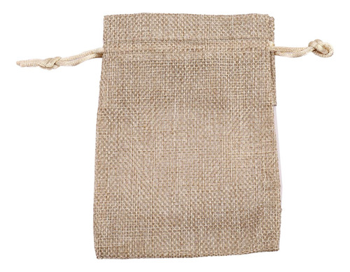 30 Bolsas De Organza De Lino Y Arpillera Con Cordón Para Nav
