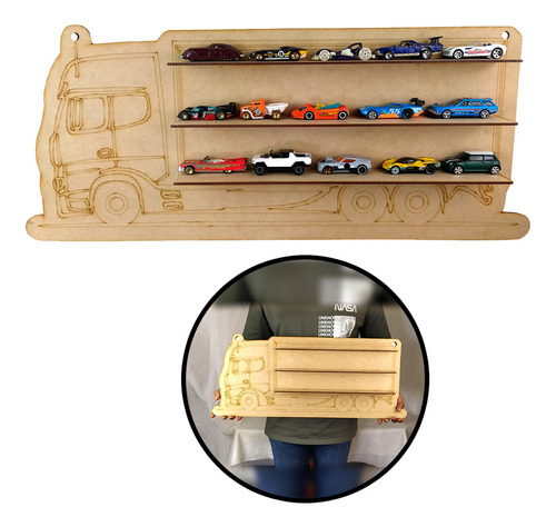 Organizador Para Hot Wheels Para 15 Carros 3 Repisas