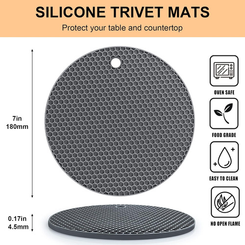 Salvamanteles De Silicona Para Ollas Y Sartenes Calientes, S