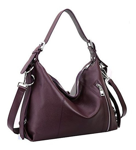 Heshe Bolsos De Cuero Vintage Para Mujer Bolso De Mano Bolso