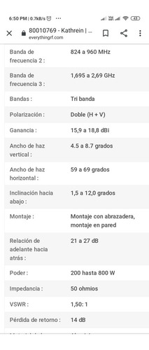 Imagen 5 de 6 de Antena Celular De Estación Base 8 Puertos