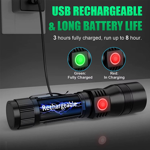 Linterna Uv, Linterna De Carga Usb, Linterna Ultravioleta Le