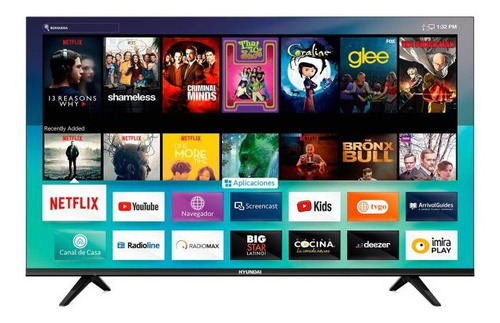 Imagen 3 de 3 de Televisor Hyundai 32 Pulgadas Hd Smart Tv Hyled3243nim