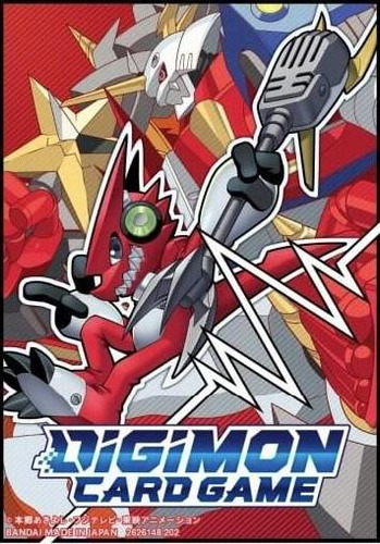 Digimon Tcg: Official Card Sleeves (shoutmon & Omegashoutmon
