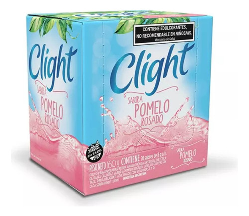 Jugo En Polvo Clight Pomelo Rosado 20 Unidades