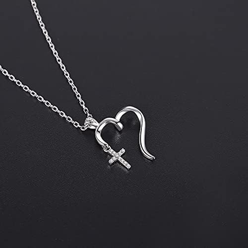 Viki Lynn Collar Con Colgante De Cruz Y Corazón De Plata De