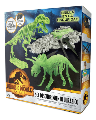 Jurassic World Descubrimiento Fosil Esqueleto Dino Brilla