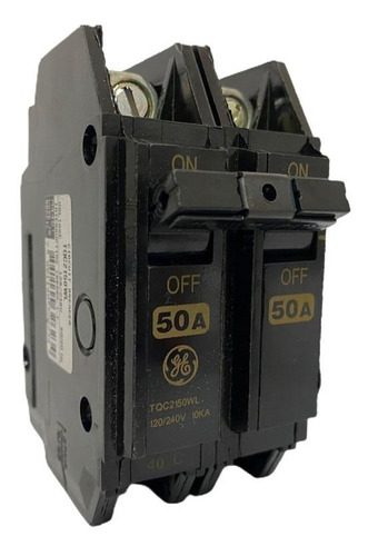 Breaker Tqc 2 Polos 50a General Electric Superficial