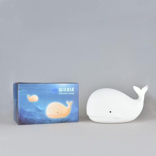 Luz Nocturna Tripro Ballena Silicona 18.74x8.89x9.91cm