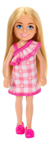 Muñeca Barbie Chelsea Mattel 15 Cm Vestido A Cuadros