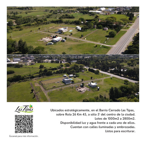 Lotes Desde 18.000 Dólares! Barrio Cerrado Las Tipas! 1000m2 A 2800m2! A 5 Minutos De La Ciudad - Lote 12