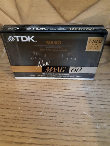 Cassette Marca: Tdk Metal 60 Minutos,ma-xg Type Iv 