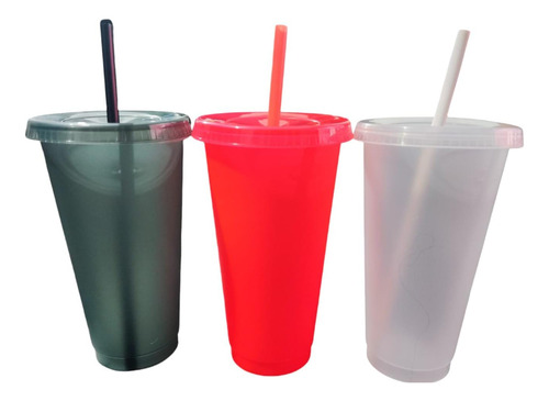 Vaso Fiesta Popote Y Tapa 800ml