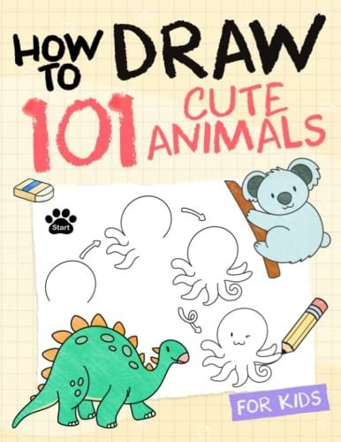 Book : How To Draw Animals For Kids Simple And Easy Drawing