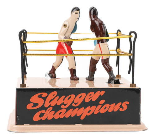 Ring De Boxeo Con Forma De Reloj, Juguete Decorativo De Hoja