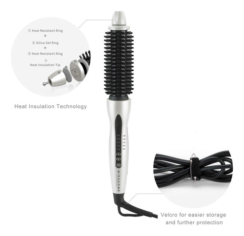 Miracomb: Cepillo Alisador Y Rizador Térmico Para Cabello