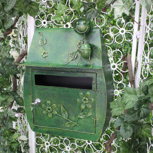 Soporte De Pared Para Buzón De Correo Con Bloqueo - Verde