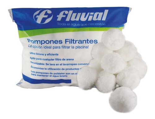 Imagen 1 de 2 de 100 Pompones Fluvial Para Filtro Pileta - Bomba Vulcano