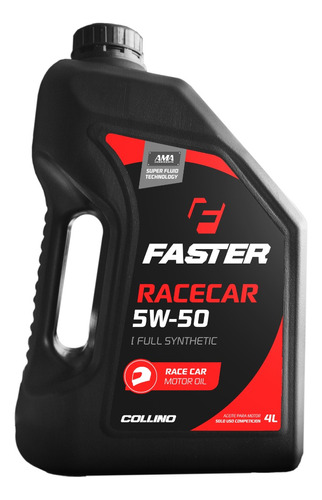 Aceite Para Motor Sintetico Faster Racecar 5w50 