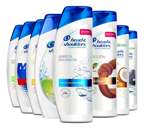 Shampoo Head & Shoulders 375 Ml Limpieza Renovadora