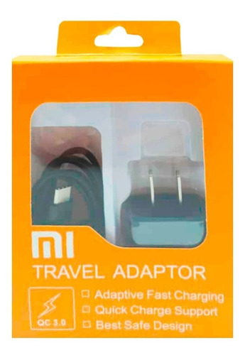 Imagen 1 de 3 de Cargador Usb Tipo C Carga Rapida Xiaomi Redmi 8 / Note 8