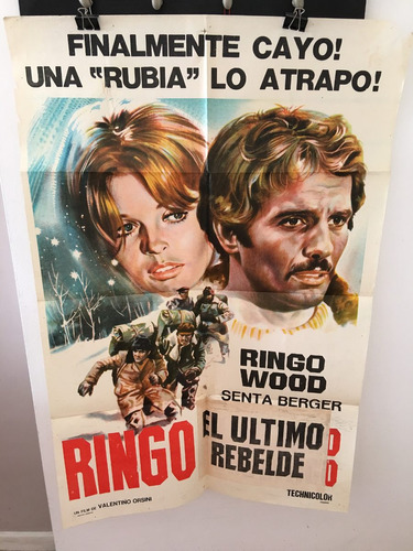 Afiche De Cine Original Original - Ringo El Ultimo Rebelde