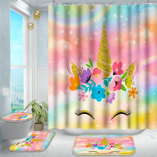 Juego De 4 Cortinas De Ducha De Baño, Juegos De Baño For