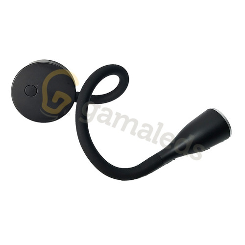 Imagen 2 de 4 de Velador De Pared Led Interelec 5w Brazo Flexible