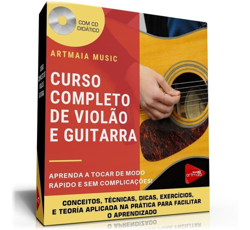 Curso Completo De Violão E Guitarra - Frete Grátis