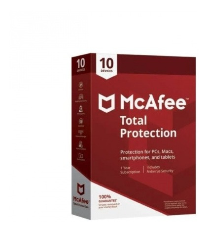 Antivirus Mcafee Total Protection 10 Dispositivos 1 Año