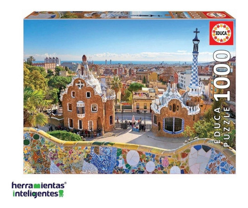 17966 Barcelona Parque Güell Rompecabezas 1000 Piezas Educa