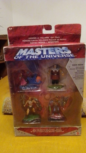 Heman 200x Set 4 Mini Figuras En Blister 2002 