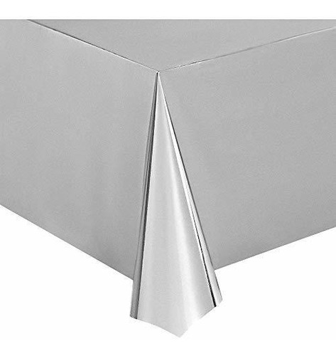 Mantel De Papel De Aluminio Plateado Juvale, Paquete De 3 Ma