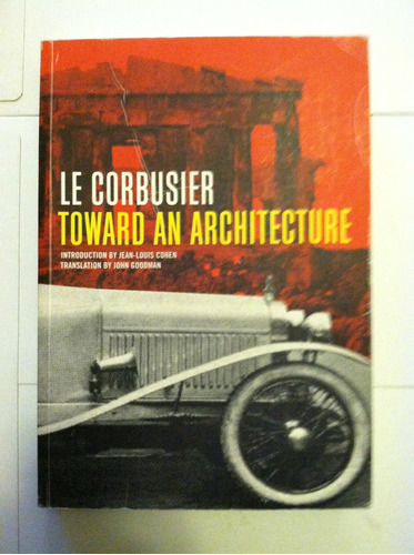 Libro: Toward An Architecture (getty Research Institute)