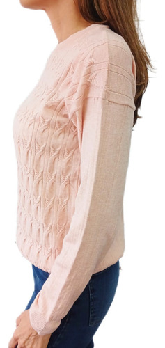 Sweater Basico De Bremer Con Diseño Trenzado Mujer