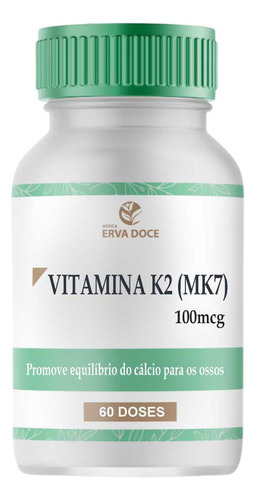 Vitamina K2 Mk7 100mcg 60 Capsulas