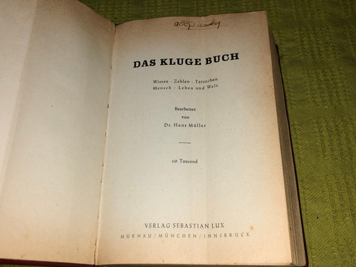 Das Kluge Buch - Dr. Hans Muller - Verlag Sebastian Lux
