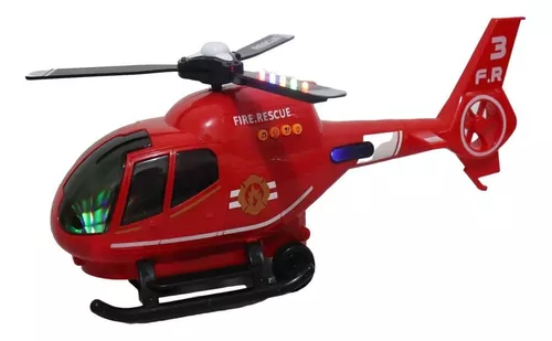 Imagem 1 de 4 de Helicóptero Bate E Volta C/ Controle Operação Branco Com Som