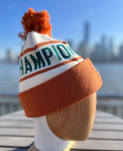 Champion Gorro Beanie Cuff Pom, Block Champion Au7m Bco Nja