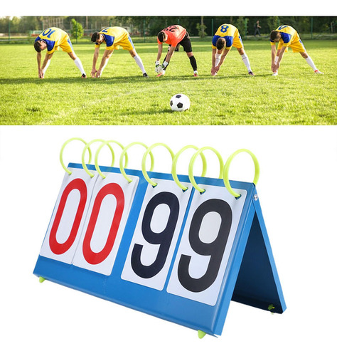 Fútbol Tablero De Sustitución Número De Cuatro Dígitos