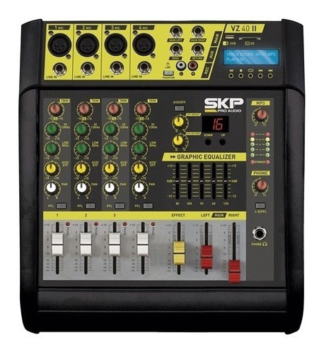 Consolas Audio  Potenciada Skp Vz40ii 4 Canales