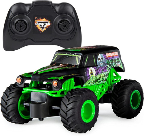 Monster Jam Grave Digger 1:24 Carro Radio Control Rc 4+