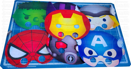 30 Mascaras De Avengers Vengadores Thor Spiderman Iron Man
